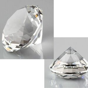 Clear Crystal Diamond Glass Paperweight Decorative Glass Diamonds Wedding